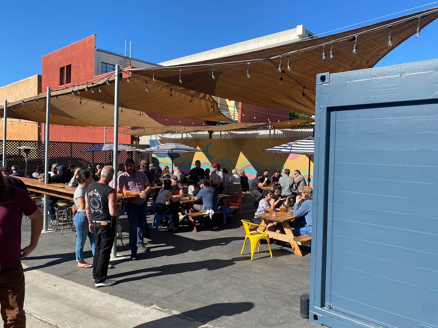 Berkeley Covered Patio With Tables And People