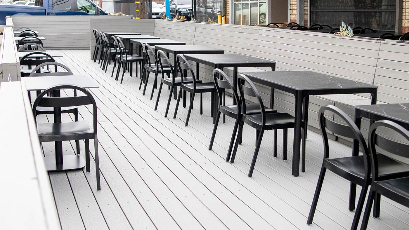 Oakland Parklet With Tables