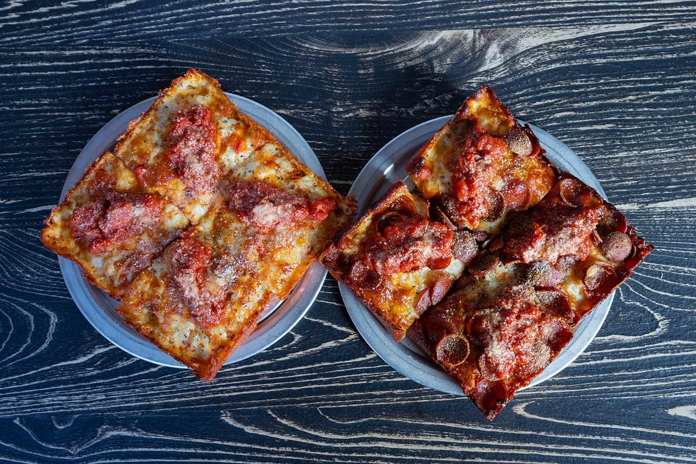 Pepperoni And Cheese Pizza Squares